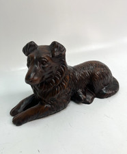 Metal sitting Dog statue