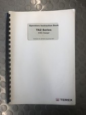 TEREX TA2 SERIES 4WD DUMPER - INSTRUCTION MANUAL ORIGINAL BOOK 09/07