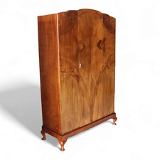 Vintage Art Deco Walnut Wardrobe