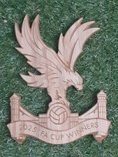Crystal Palace Fa Cup Winners 2025 Solid Oak Plaque