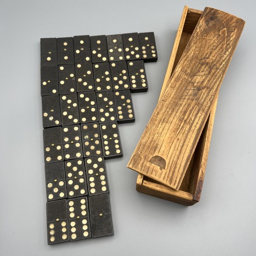Vtg double six wood - six,