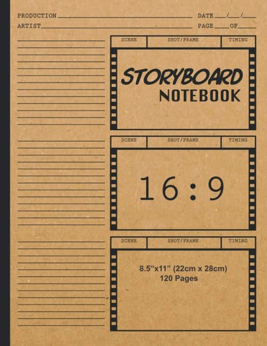 Storyboard notebook 16x9 - storyboard,