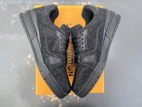 Louis vuitton trainer black - louis, 'black