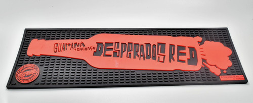 Desperados red rubber bar - red, mat