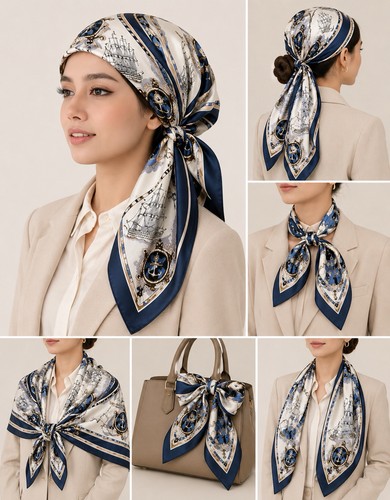 Nautical elegance 100 silk - %,