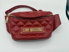 Love moschino red bum bag in