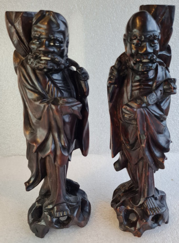 Pair well carved - of, chinese