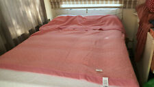 Vintage Light Pink Warm Feel Nursing Blanket 90" X 74" Ribbons both Ends (274)