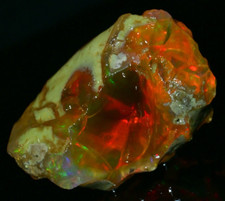 Multi fire opal - rough, 128.00