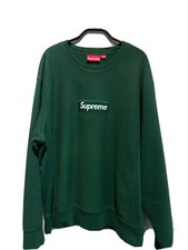 Supreme  Box Logo Crewneck Bottle Green  Camo Sweatshirt Jumper Hoodie Tee Black
