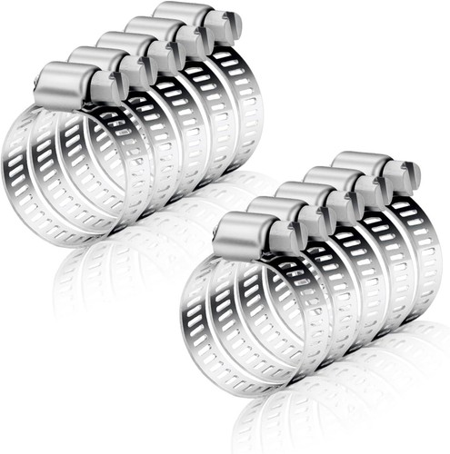 8pcs hose clips stainless - hose,
