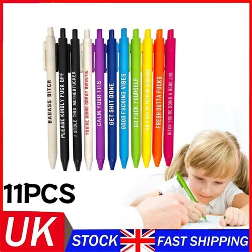 11pcs funny pens swear word - swear,