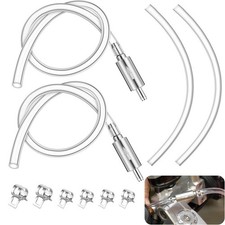 2 Car Brake Bleeding Kit Clutch Brake Bleeder Hose One Way Valve Motorcycle Tool