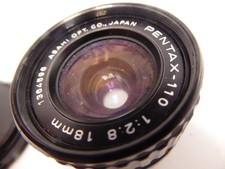 Pentax 110 18mm f2.8 lens,  +