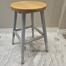 Science Lab Stool, Solid Wood