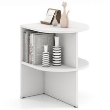 Half Round Side Table 2 Tier