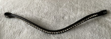 PREMIER EQUINE brown bling diamonte browband size 17 inches