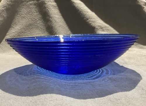 Vintage cobalt blue glass - , bowl