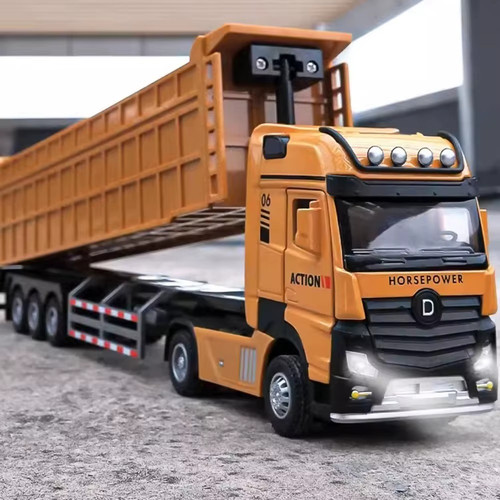 Diecast dump truck - truck, model