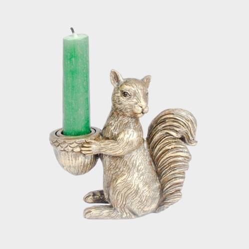 Gold squirrel acorn - squirrel, candle