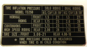Suzuki ts250 tyre pressure - suzuki,