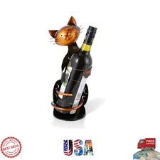 Chic Cat-Shaped Metal Wine