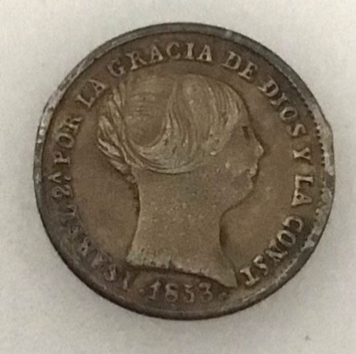Spanish silver real 1853 - spanish,