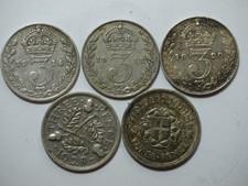Old british silver coins - ,