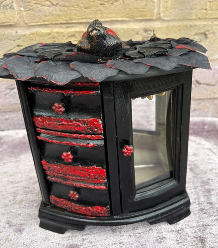Black wardrobe gothic goth - wardrobe,