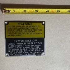 Military Vehicle Warning