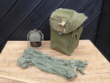 WW2 British Army lightweight Gasmask Bag  / Blackout Lamp / Scrim net Scarf (S