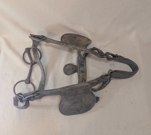 Vintage driving horse bridle - vintage,