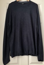 Mens Next Navy Blue Crew Neck