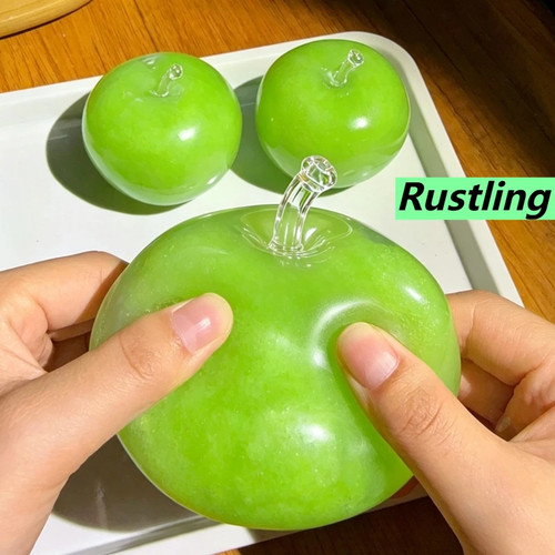 Green apple slushie squishy - green,
