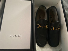 MENS BLACK LEATHER GUCCI