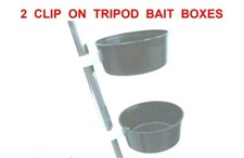 2 CLIP ON BAIT BOXES FIT