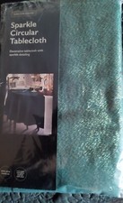 Christmas Sparkle Circular Tablecloth size 160cm Diameter.