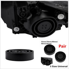 2XUniversal Seal Cap Dust Cover For Car Headlight LED HID Halogen Retrofit Black