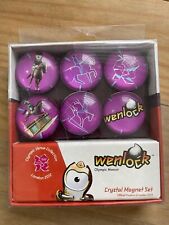 Wenlock London 2012 Olympic Games Equestrian Set Of 6 Crystal Fridge Magnets New