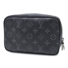 LOUIS VUITTON Louis Vuitton Toiletry Pouch GM - Monogram Eclipse | Silver