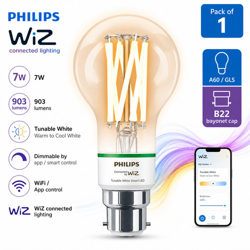 Philips wiz b22 - a60, led