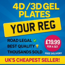 Number Plate Road Legal custom