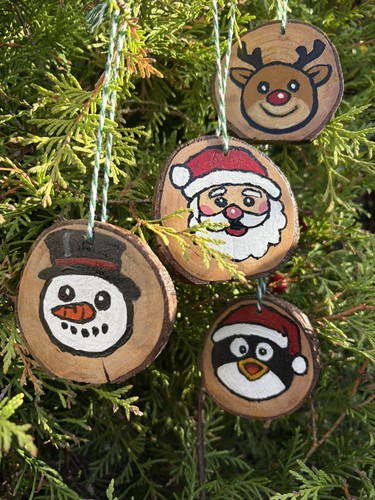 Hand painted christmas tree - hand,