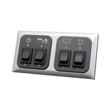 Silver C-Line Switch Panel 12v Power Water Pump Lights Awning Lights Camper Van