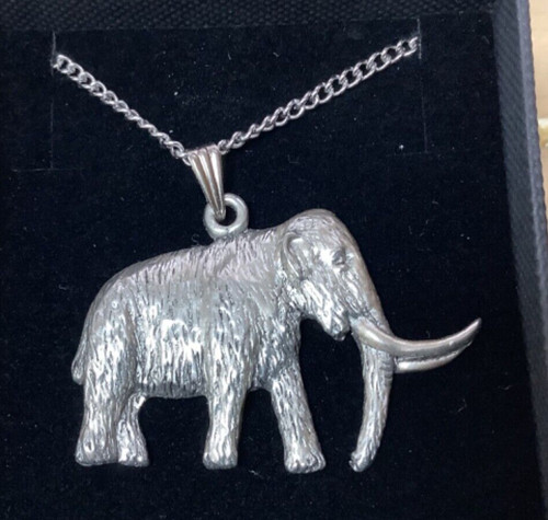 Woolly mammoth silver pewter - woolly,