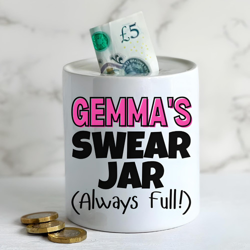 Personalised pink name swear - pink,