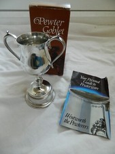 A.R.Wentworth Small Georgian PEWTER TROPHY - 221S.Quality Sheffield Made.LOT No1