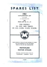 Matchless Motorcycle G3 G80 G9