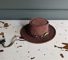 Baby size leather acubra hat