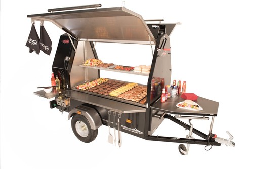 Commercial bbq trailer - trailer,